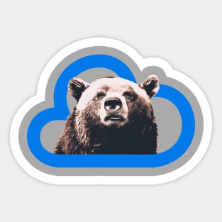 Bear in Cloud Sticker